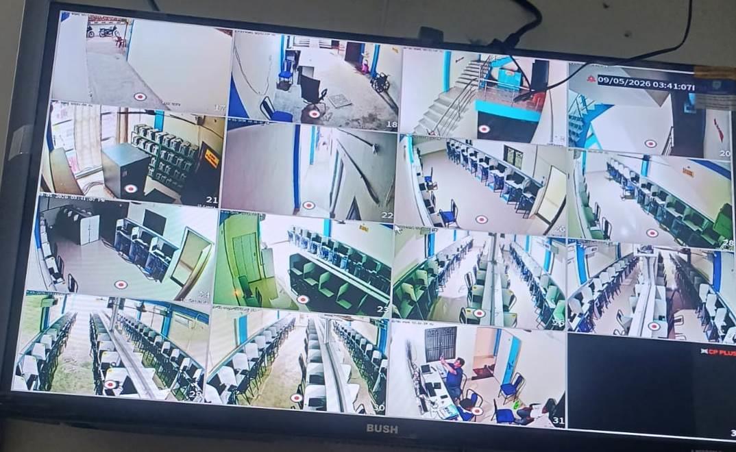 CCTV monitoring wall