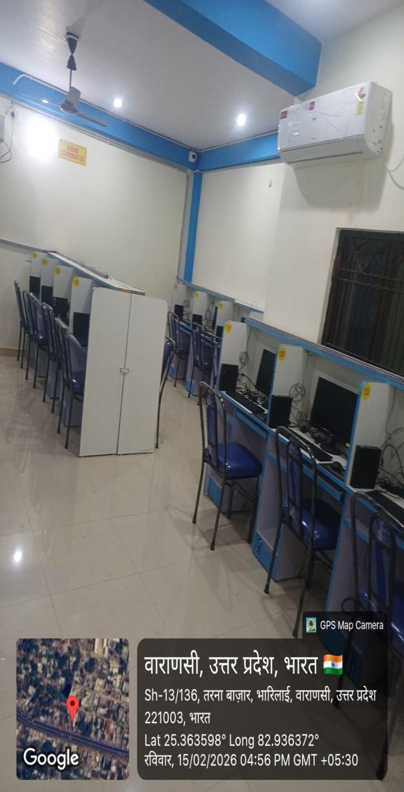 Computer Lab with numbered exam systems